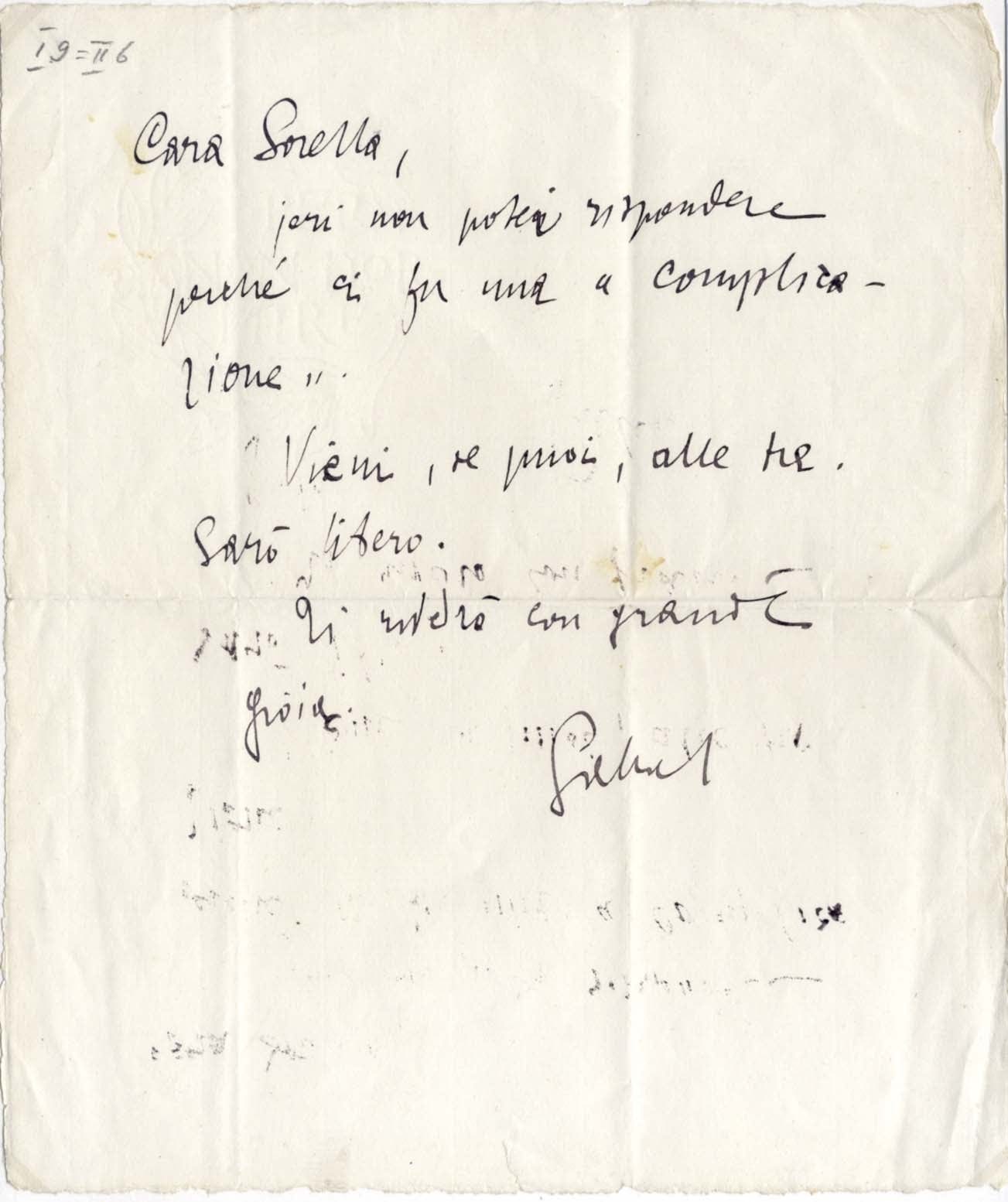 Gabriele D`Annunzio Autograph Autogramm | ID 8130442526869