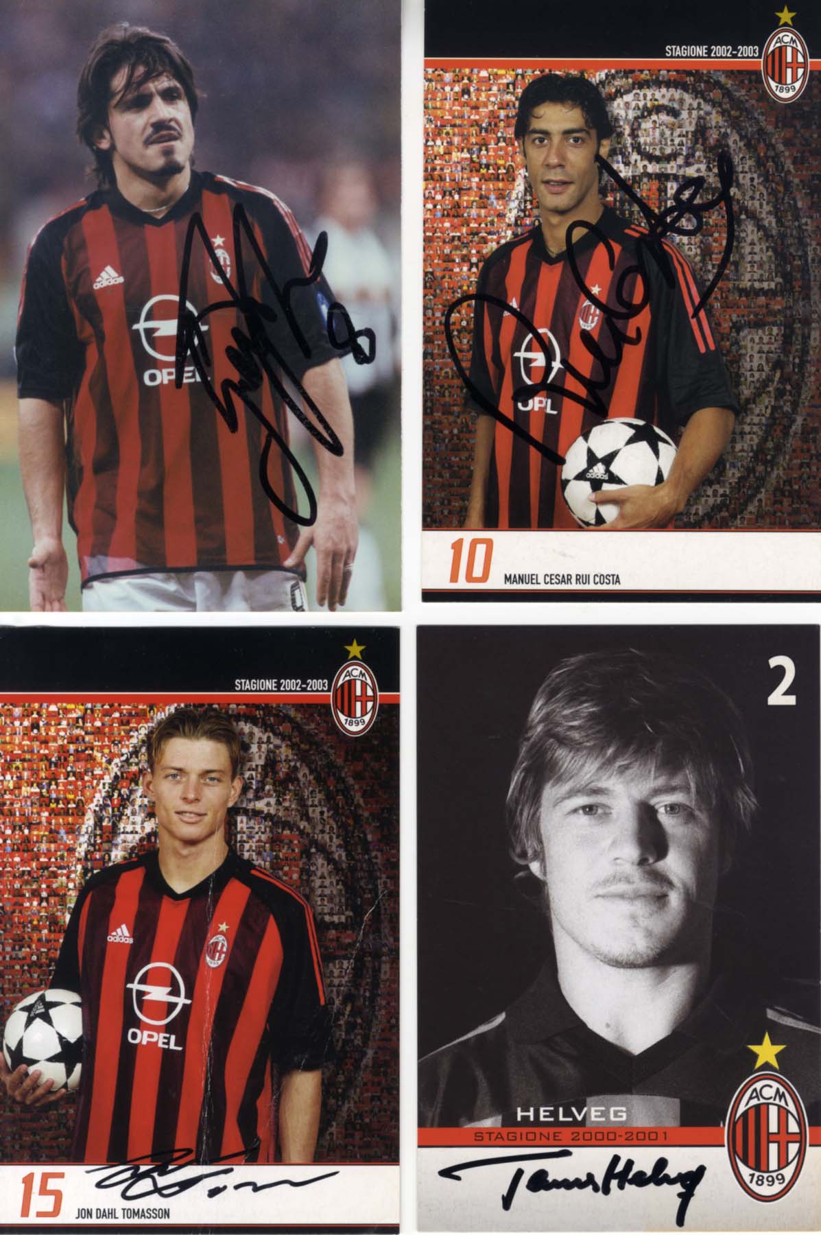 Gennaro & Rui & others Gattuso & Costa & others Autograph Autogramm | ID 14882617590141