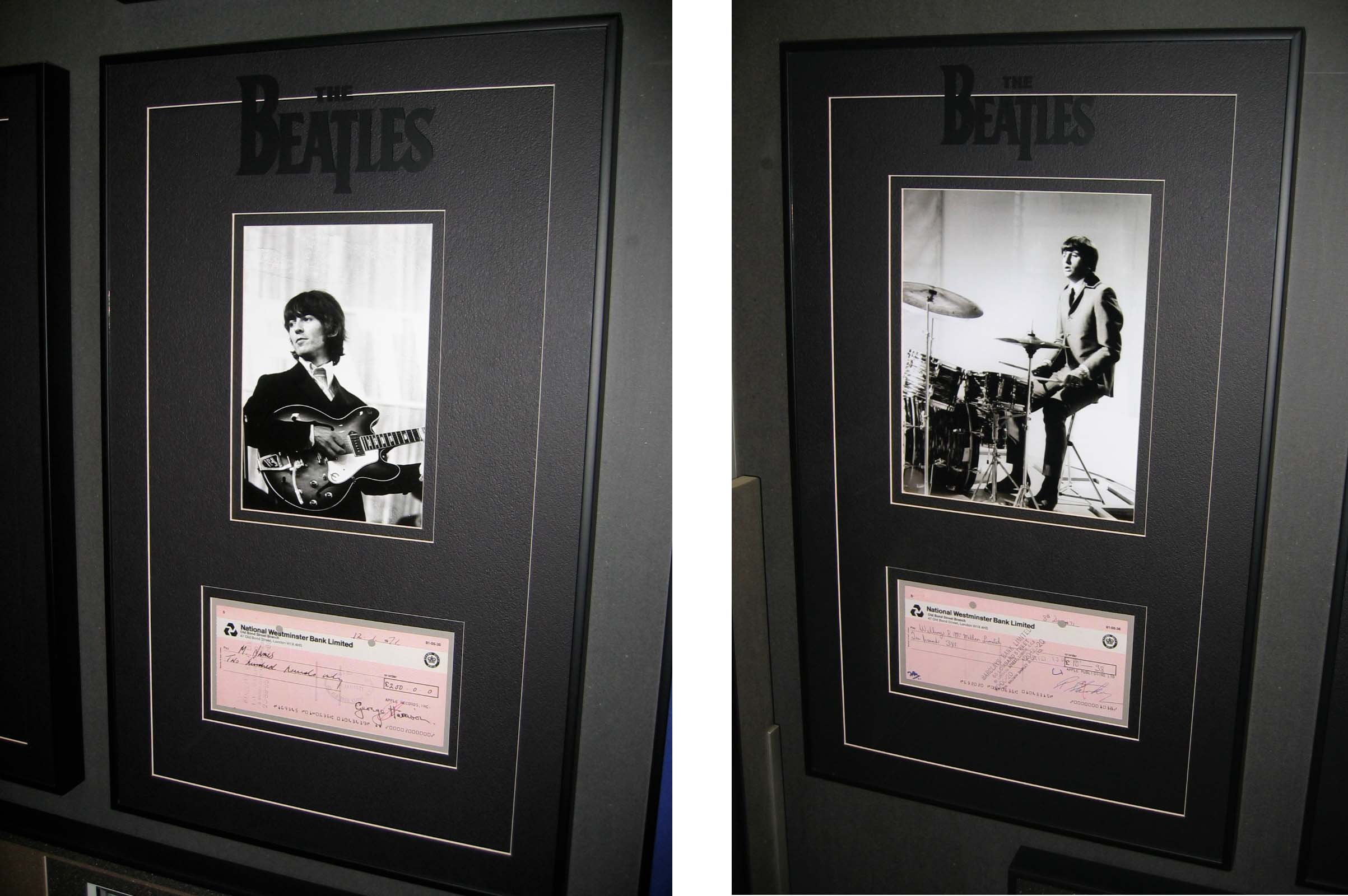 George Harrison & `Ringo Starr` Autogramme