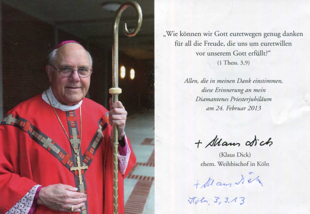 Franz-Josef & Werner & Klaus Overbeck & Thissen & Dick Autograph Autogramm | ID 8551723040917