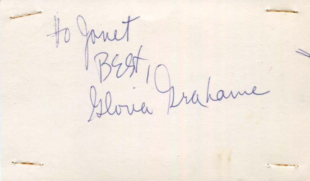 Gloria Grahame Autograph Autogramm | ID 8012000919701