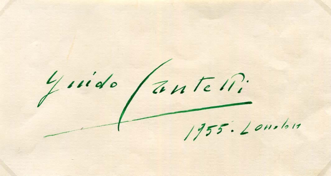 Guido Cantelli Autograph Autogramm | ID 7916795527317