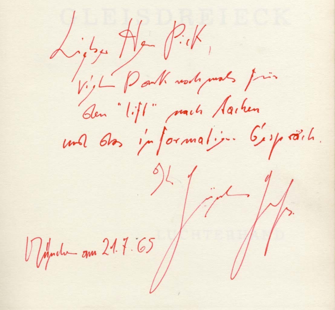 Günter Grass Autograph