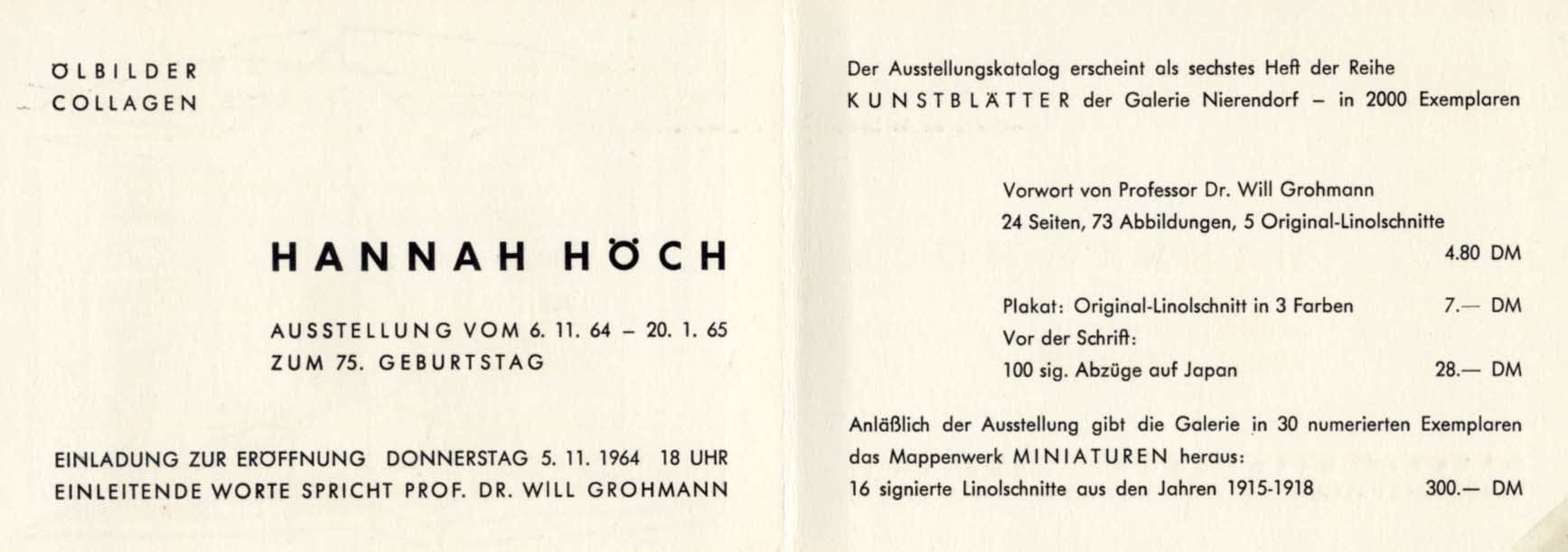 Hannah Höch Autograph Autogramm | ID 15140348854653