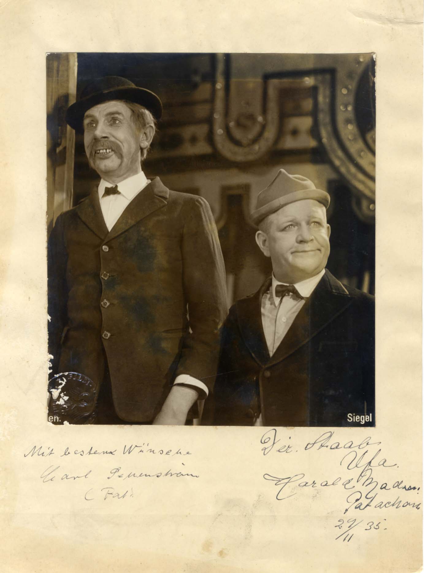 Harald & Carl Madsen & Schenstrom Autograph Autogramm | ID 7993194250389