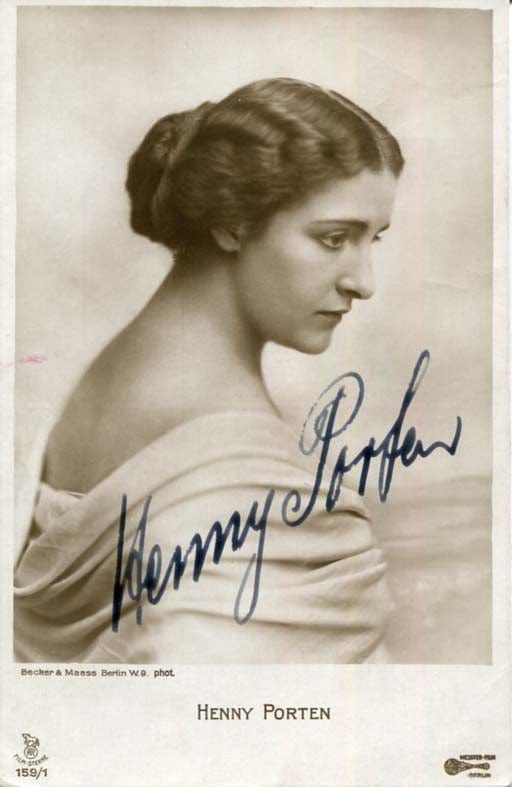 Henny Porten Autograph Autogramm | ID 7940290740373
