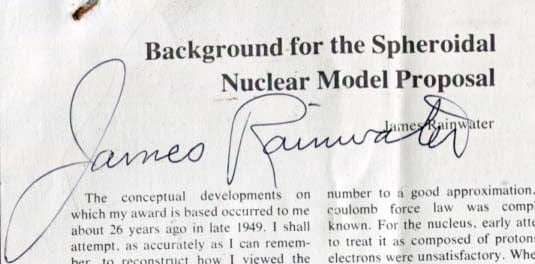 James Rainwater Autograph Autogramm | ID 8141362004117