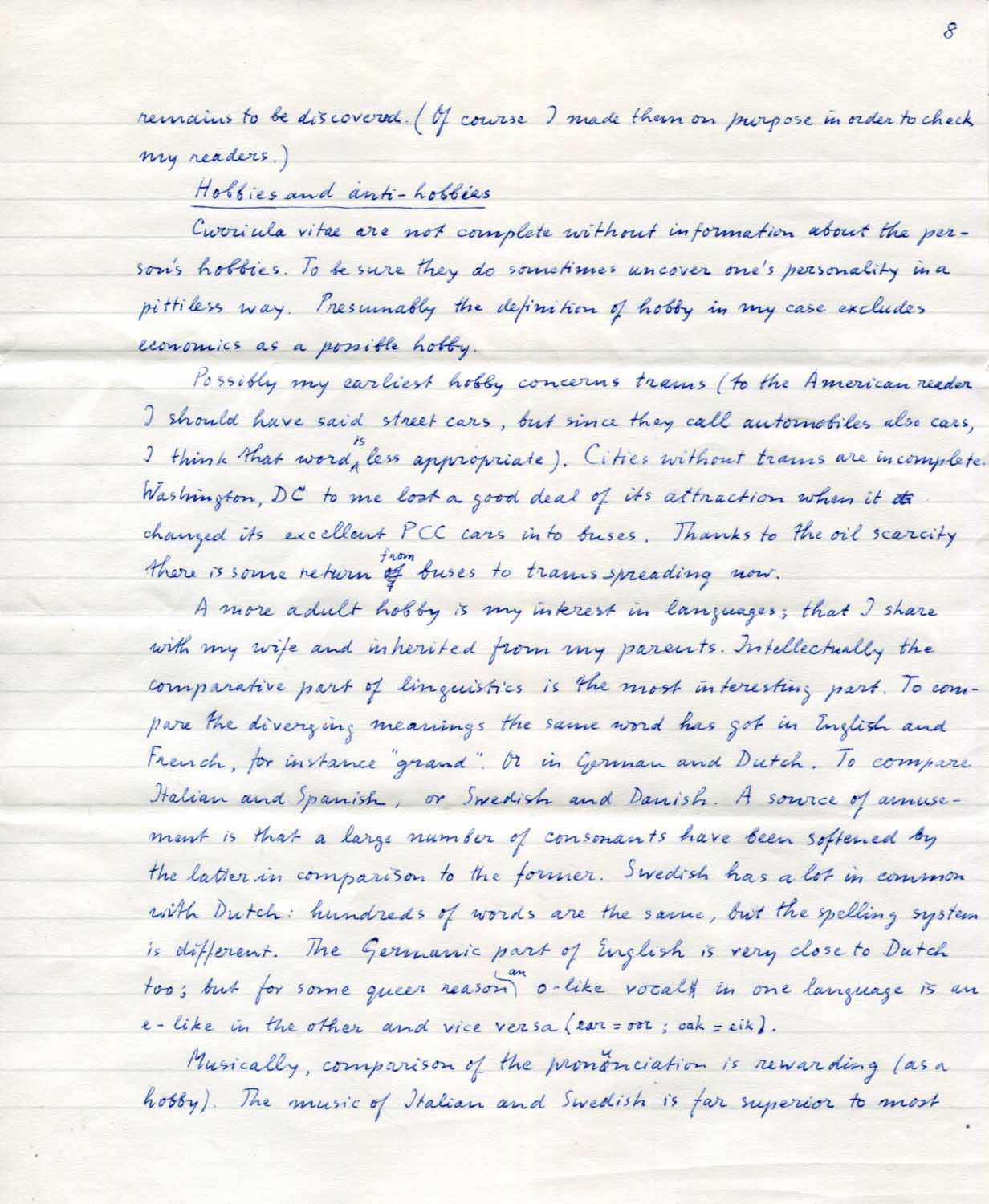 Jan Tinbergen Autogramm