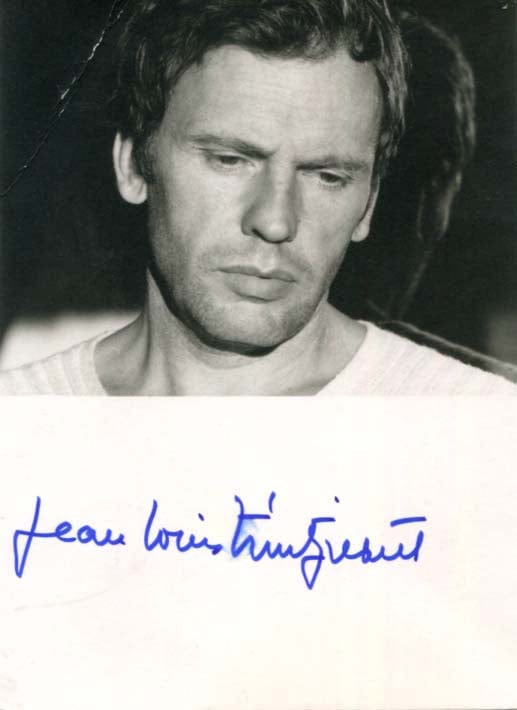 Jean-Louis Trintignant Autograph Autogramm | ID 8295498121365