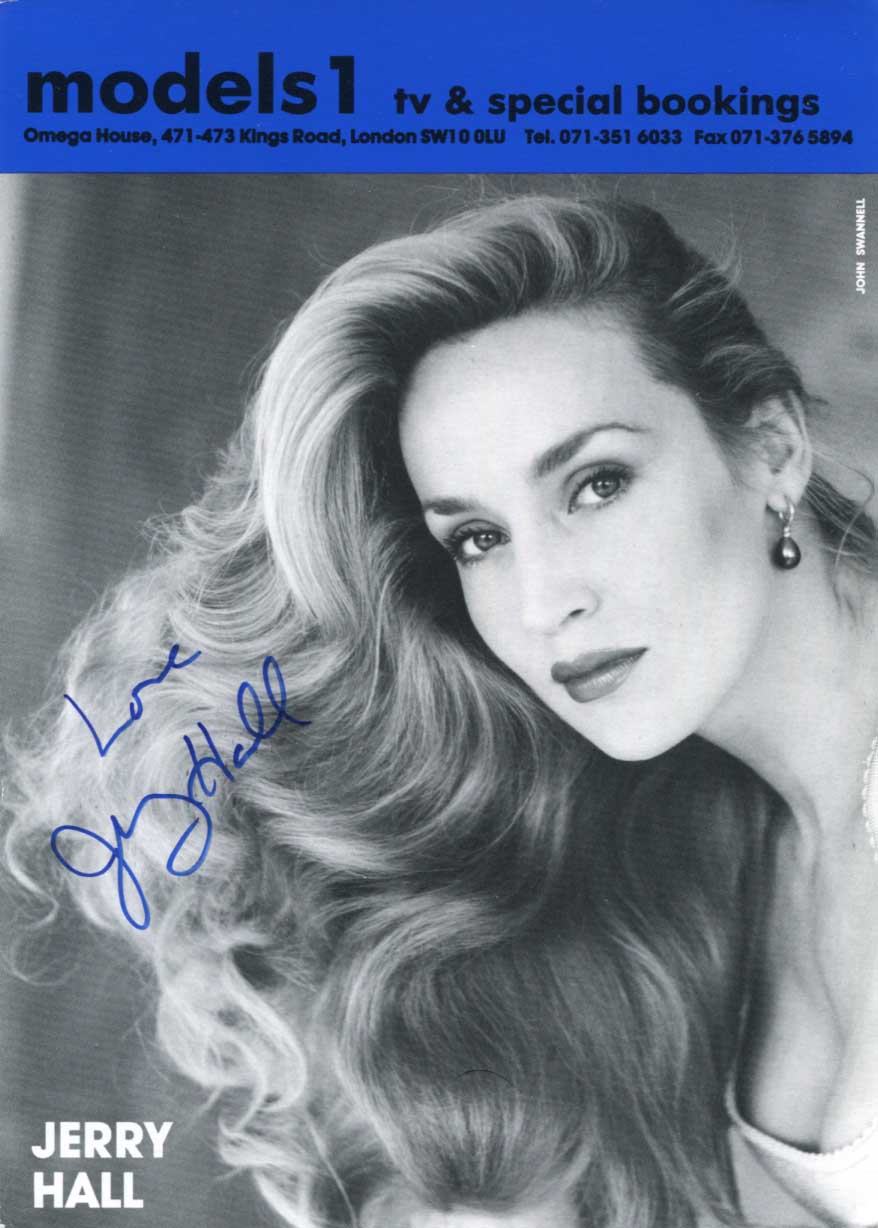 Jerry Hall Autograph Autogramm | ID 14945595883901