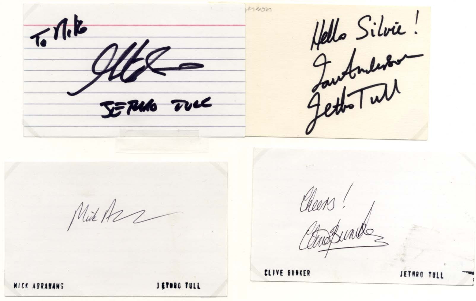 Jethro Tull Autograph Autogramm | ID 8438970646677