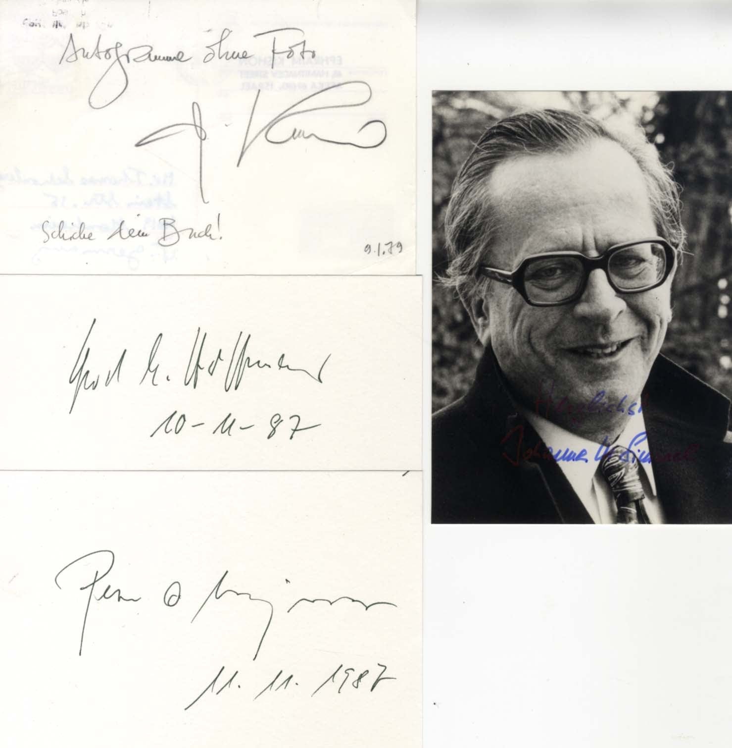 Johannes Mario & Ephraim & Others Simmel & Kishon & Others Autograph Autogramm | ID 8020634042517