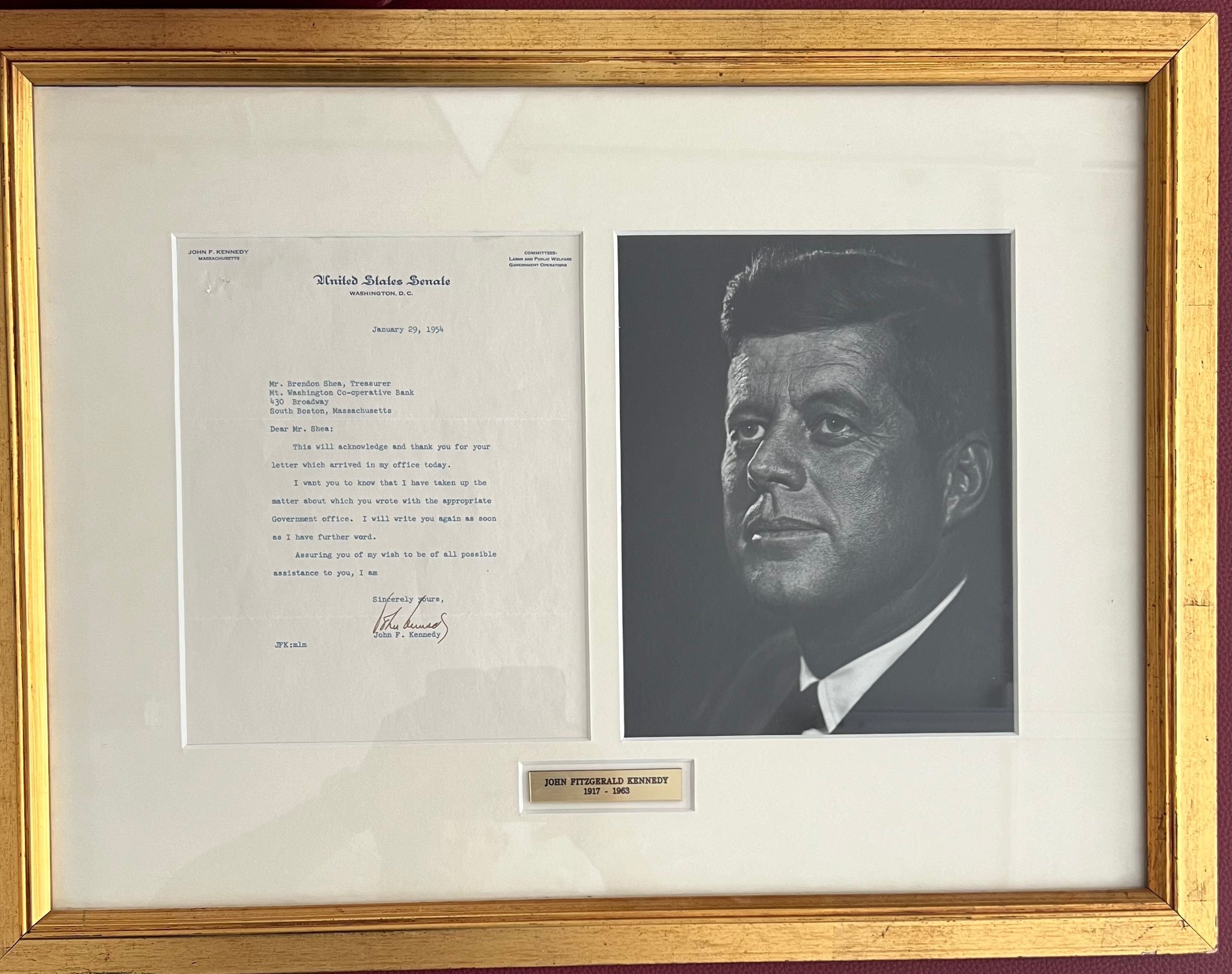 John F. Kennedy Autograph
