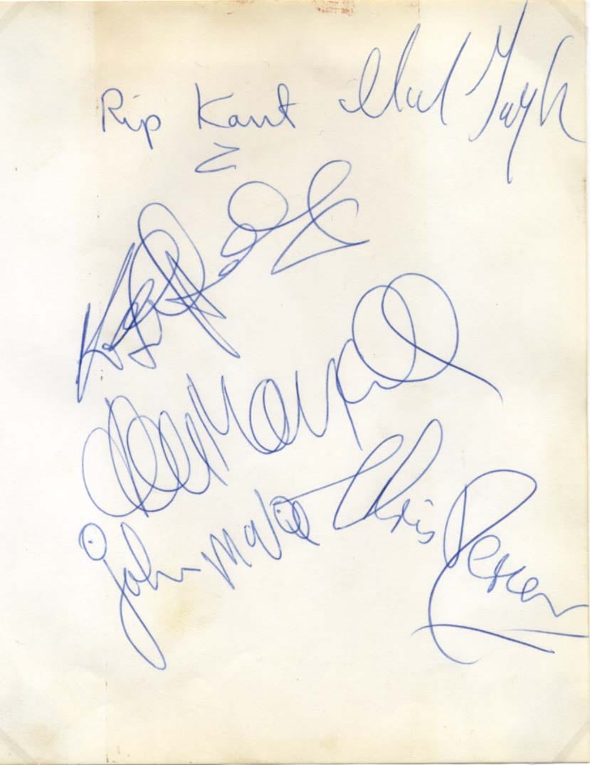 John  Mayall &amp; Bluesbreakers Autograph Autogramm | ID 8102657097877