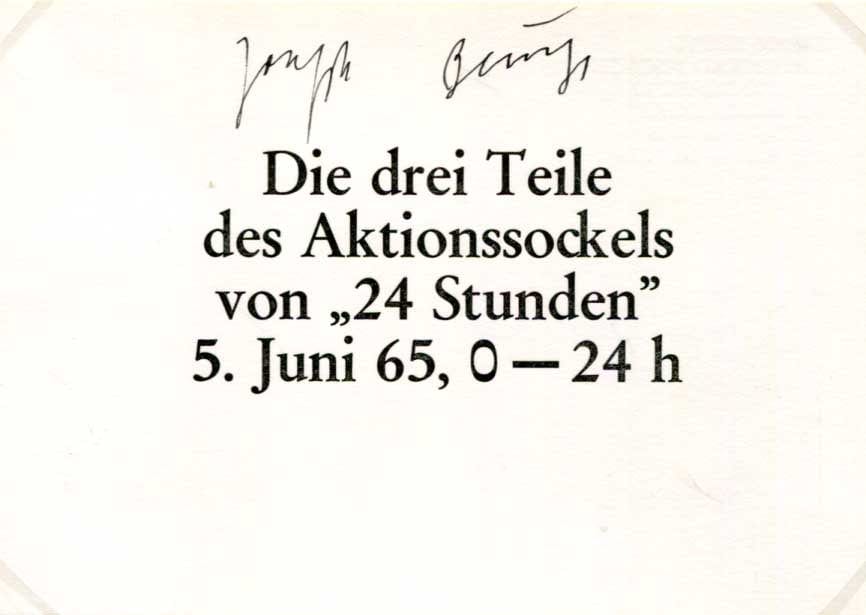Joseph Beuys Autograph Autogramm | ID 15208754020733