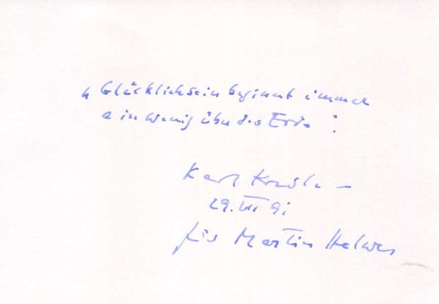 Karl Krolow Autograph Autogramm | ID 15304773435773
