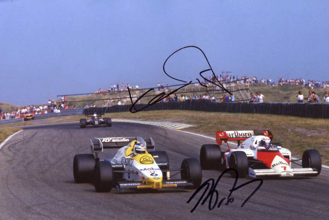 Keke &amp; Alain Rosberg &amp; Prost Autograph Autogramm | ID 8410597064853