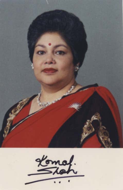 King Gyanendra of Nepal & Queen Komal of Nepal Autographs