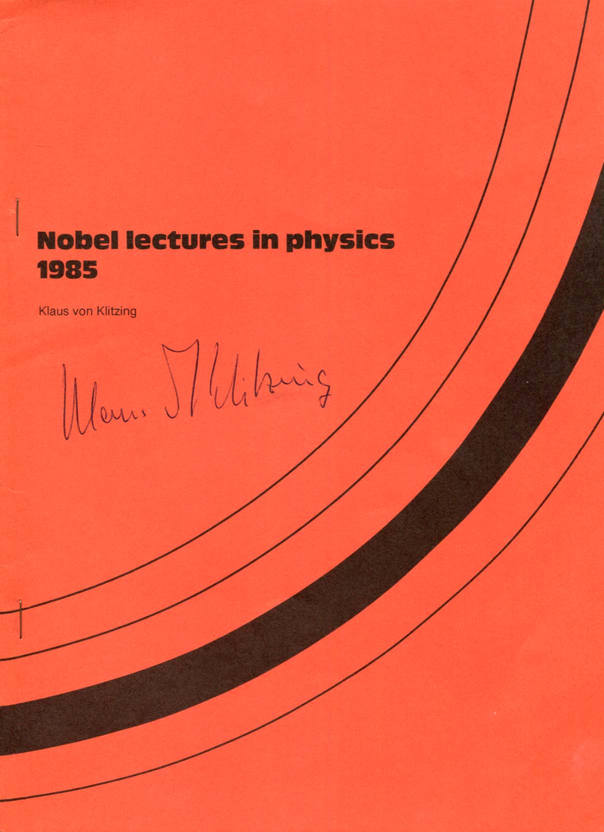 Klaus von Klitzing Autograph Autogramm | ID 8141663273109