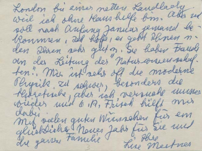 Lise Meitner Autograph Autogramm | ID 8195267494037