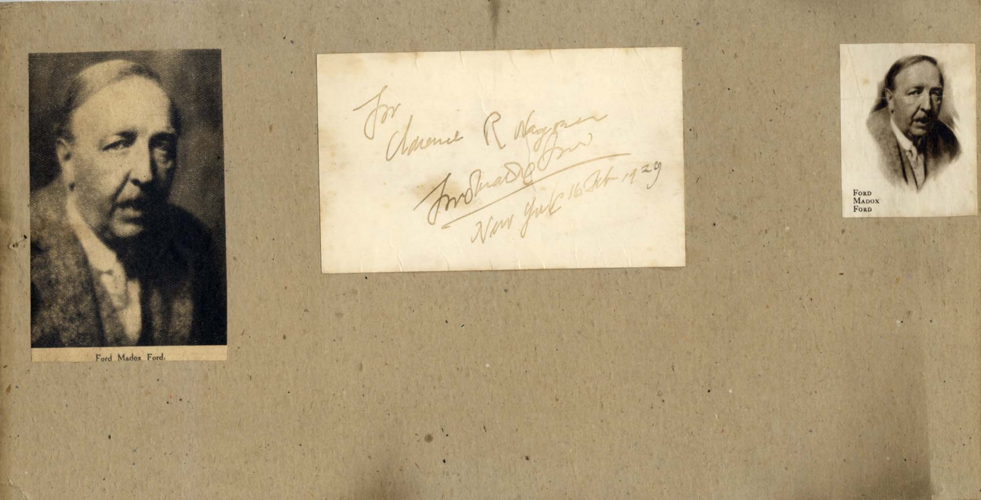 Jacinto & Thomas Alexander Ford Madox & Henry & others Benavente & Boyd & Ford & George & others Autograph Autogramm | ID 8443157250197