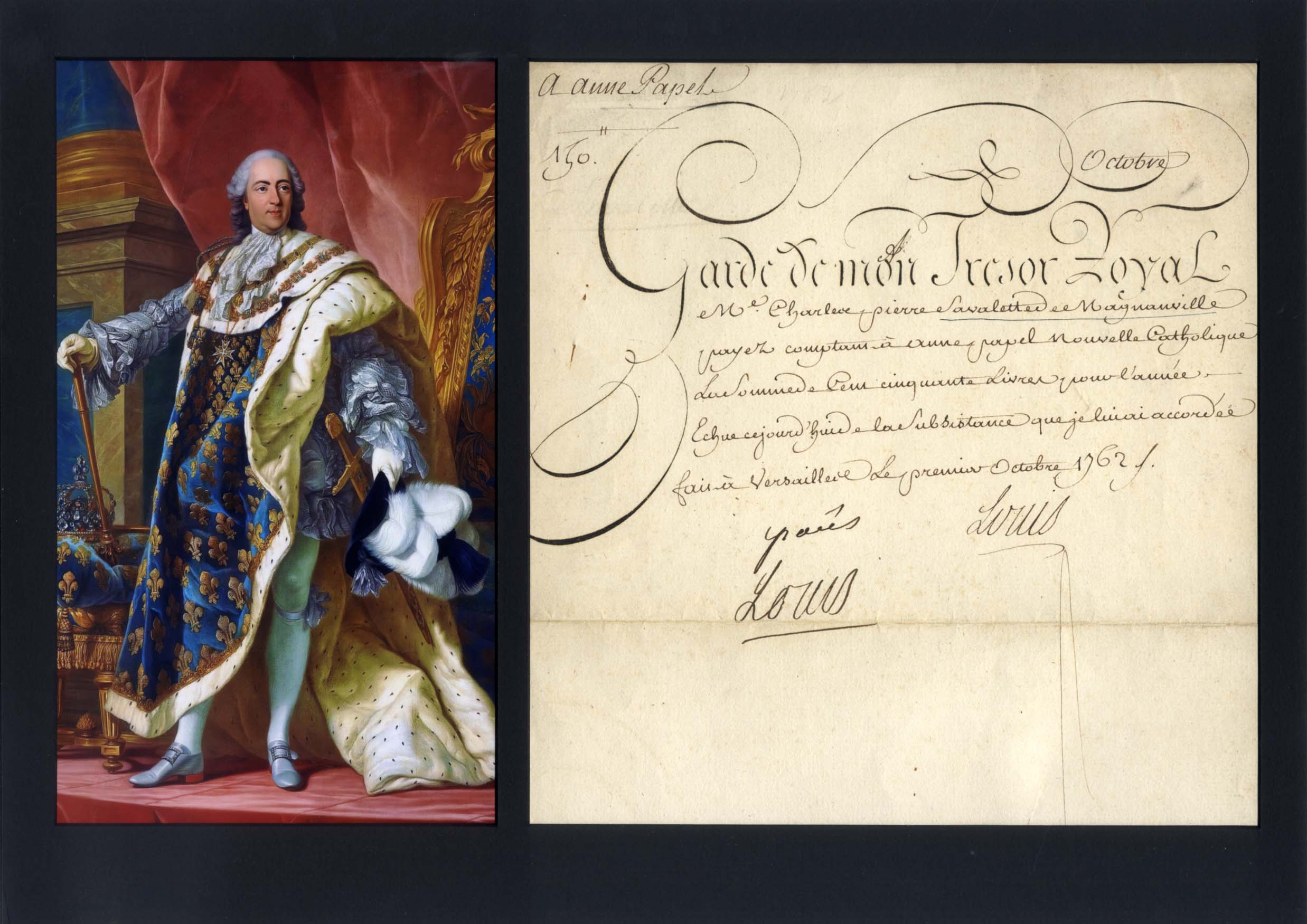 Louis XV of France Autograph Autogramm | ID 8027843068053