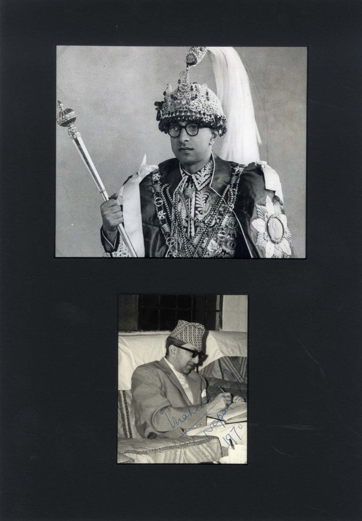 Mahendra of Nepal Autograph