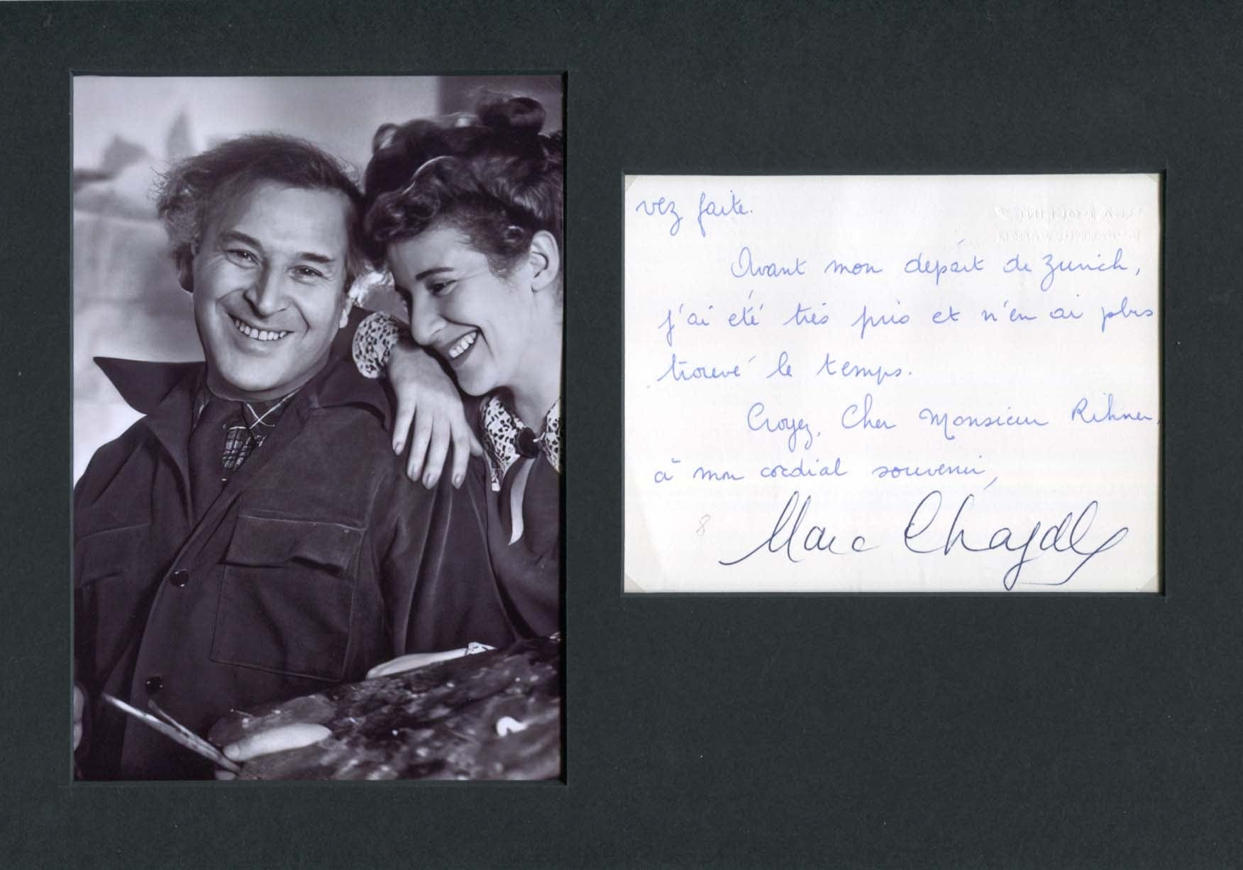 Marc Chagall Autograph Autogramm | ID 8124143763605