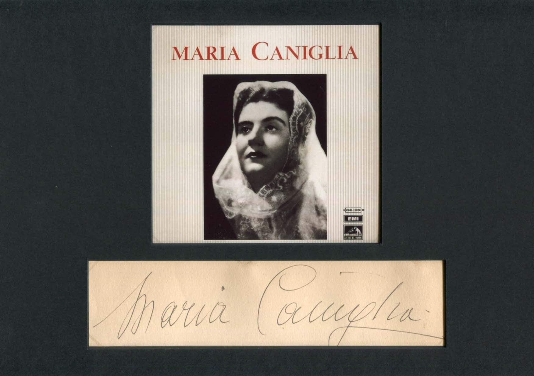 Maria Caniglia Autograph Autogramm | ID 8219782316181