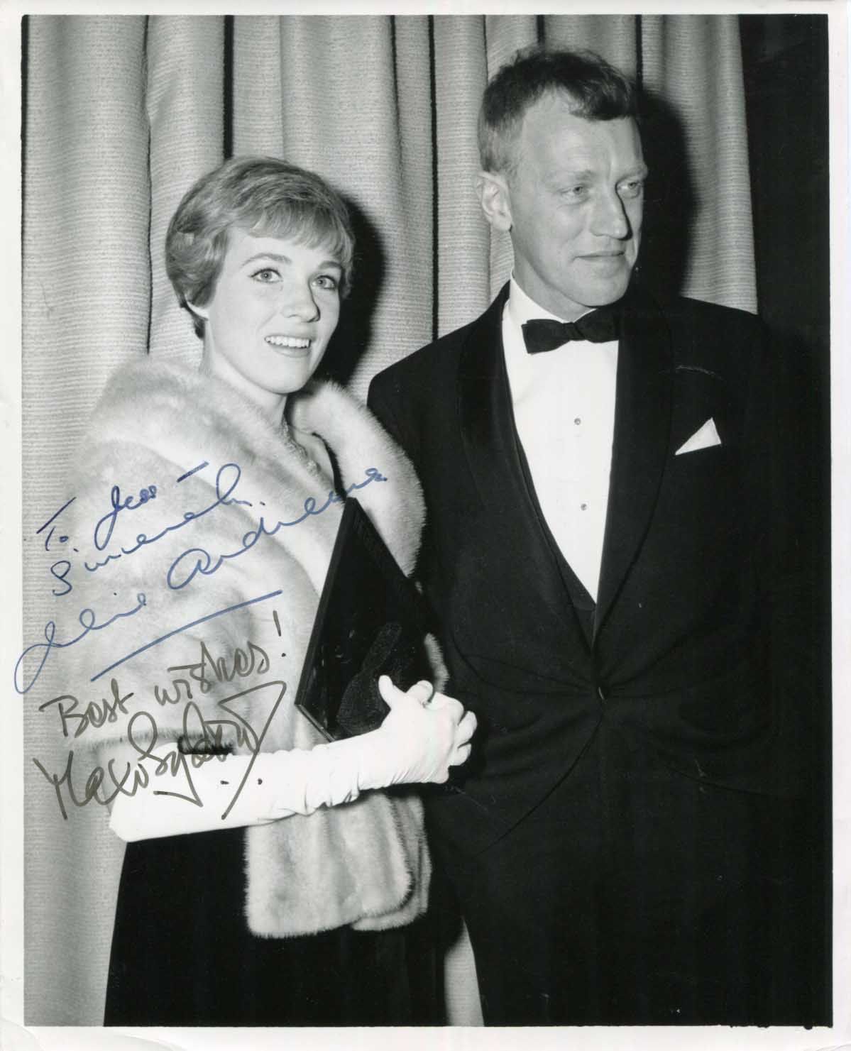 Max & Julie von Sydow & Andrews Autograph Autogramm | ID 8590954135701