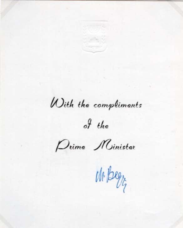 Menachem Begin Autograph Autogramm | ID 8090130940053