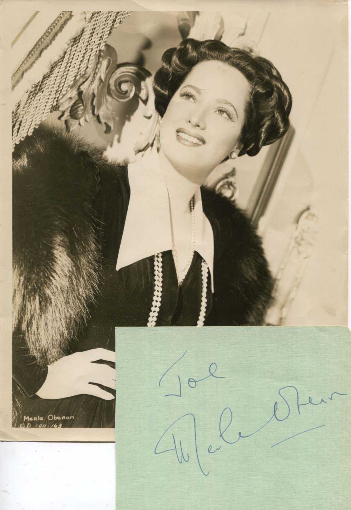 Merle Oberon Autograph Autogramm | ID 8032218808469