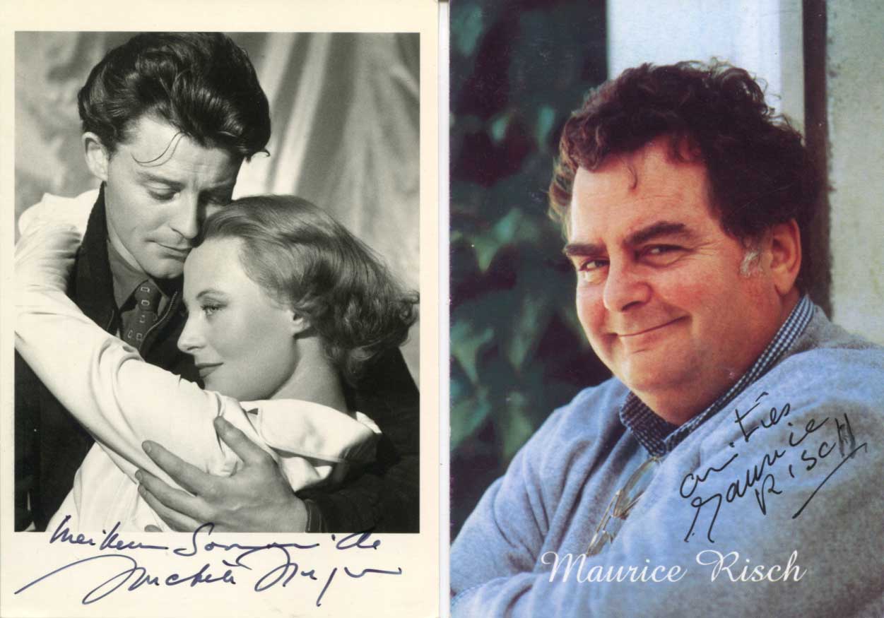 Michèle Morgan & Maurice Risch Autographs