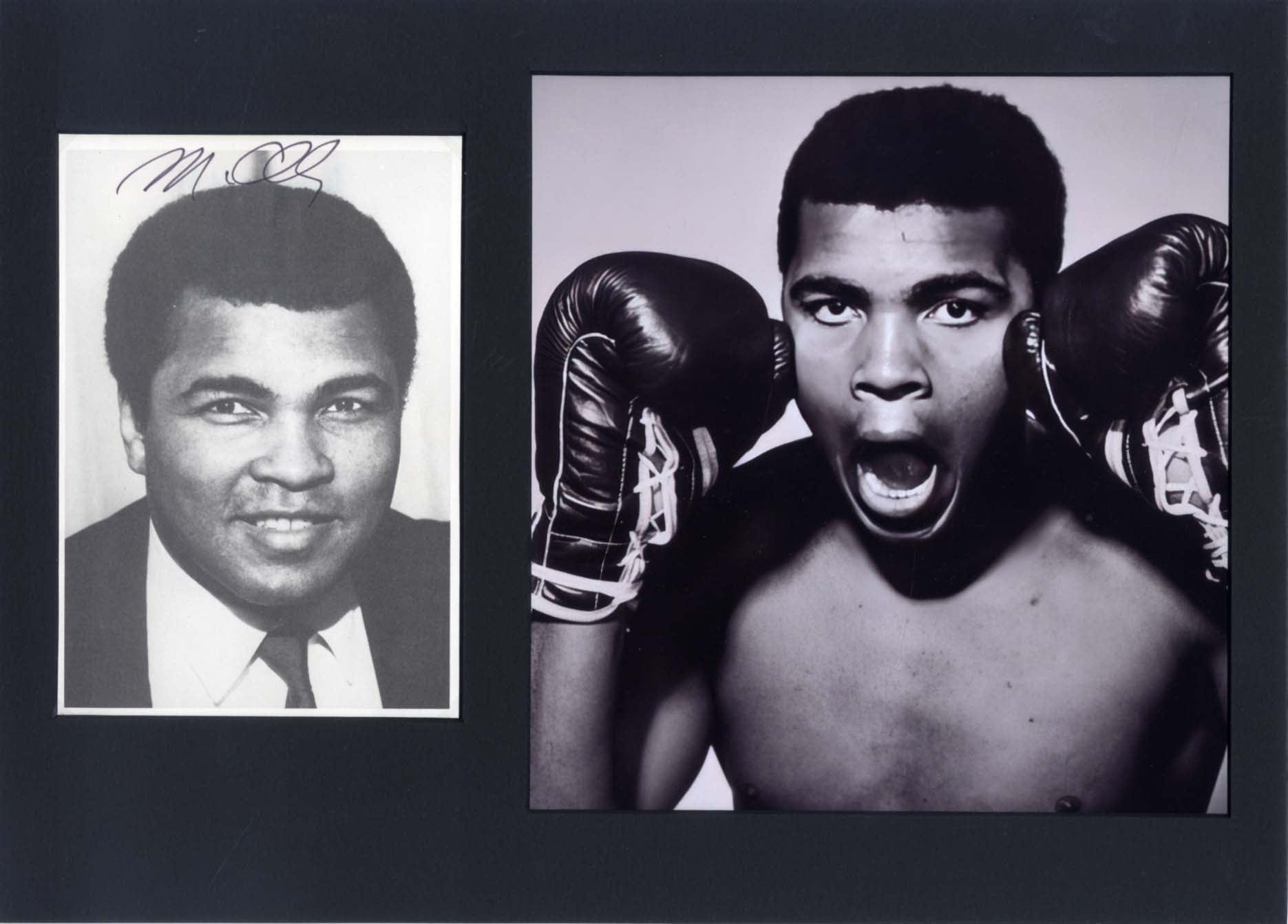 Muhammad Ali Autograph Signed Photographs