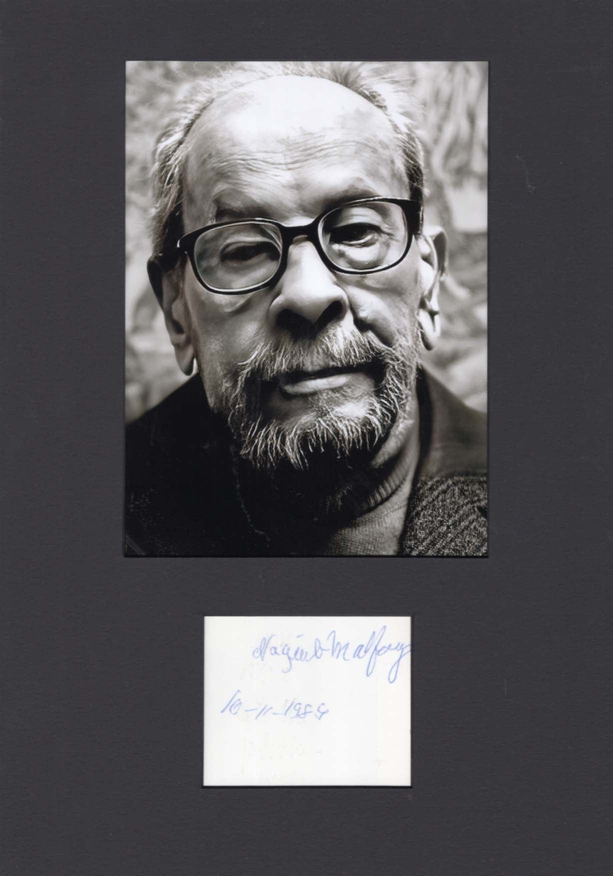 Naguib Mahfouz Autograph Autogramm | ID 8029785686165