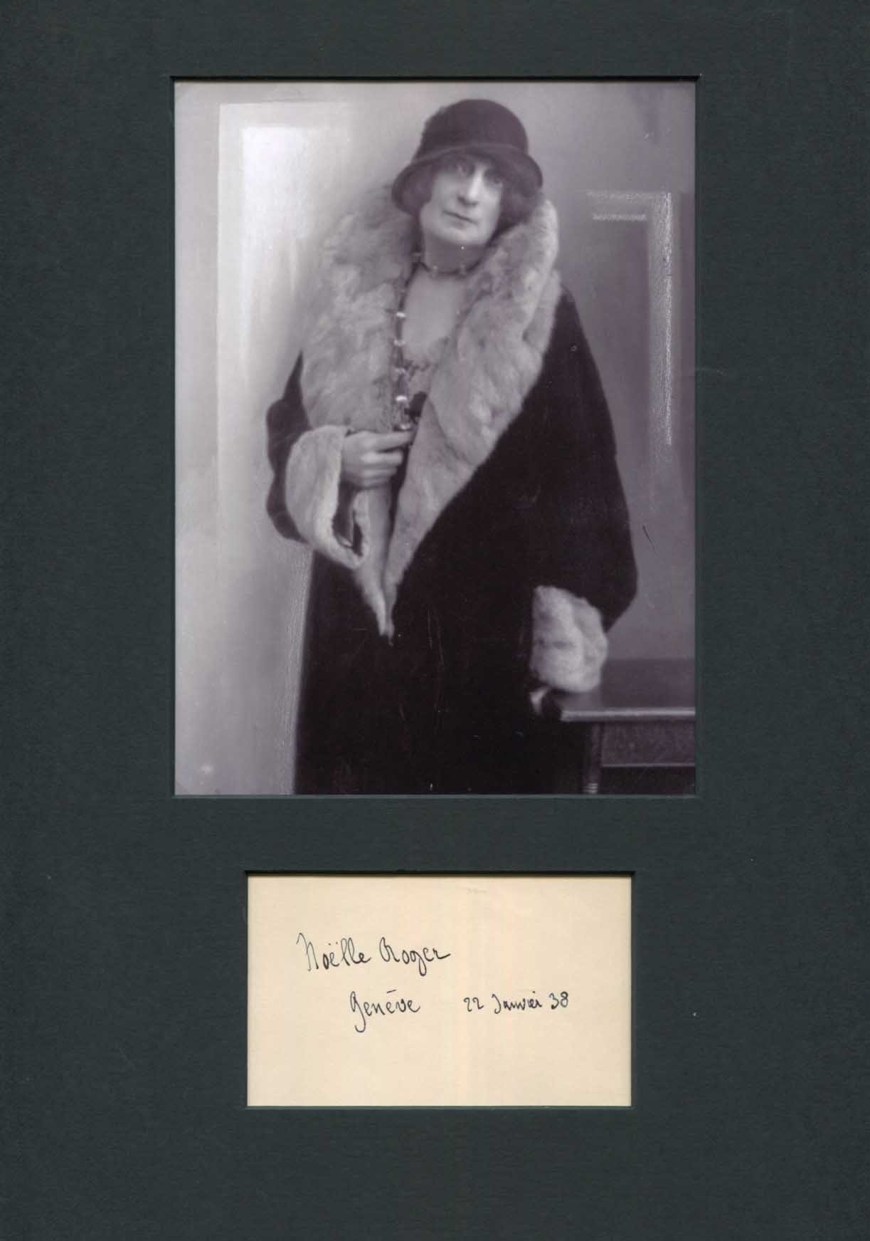 Noëlle Roger Autograph Autogramm | ID 15327874941309