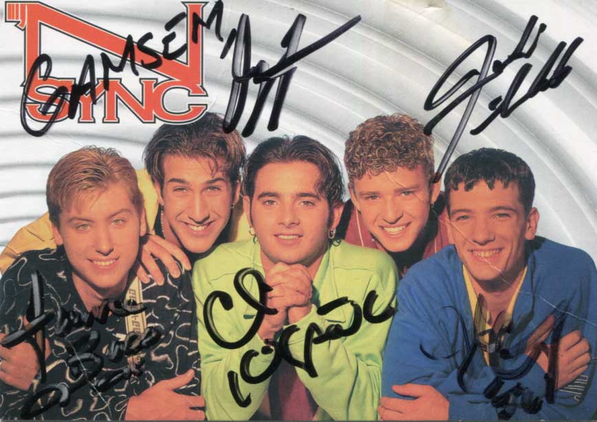 NSYNC Autograph Autogramm | ID 14882169356669