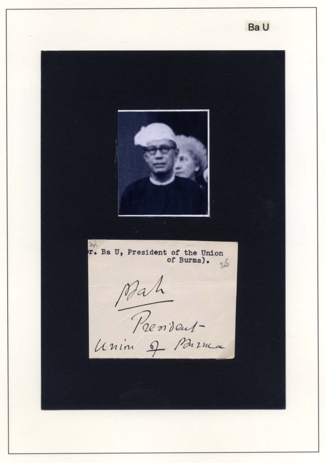 Nu & Win & San Kyi & Others Autograph Autogramm | ID 7959553736853