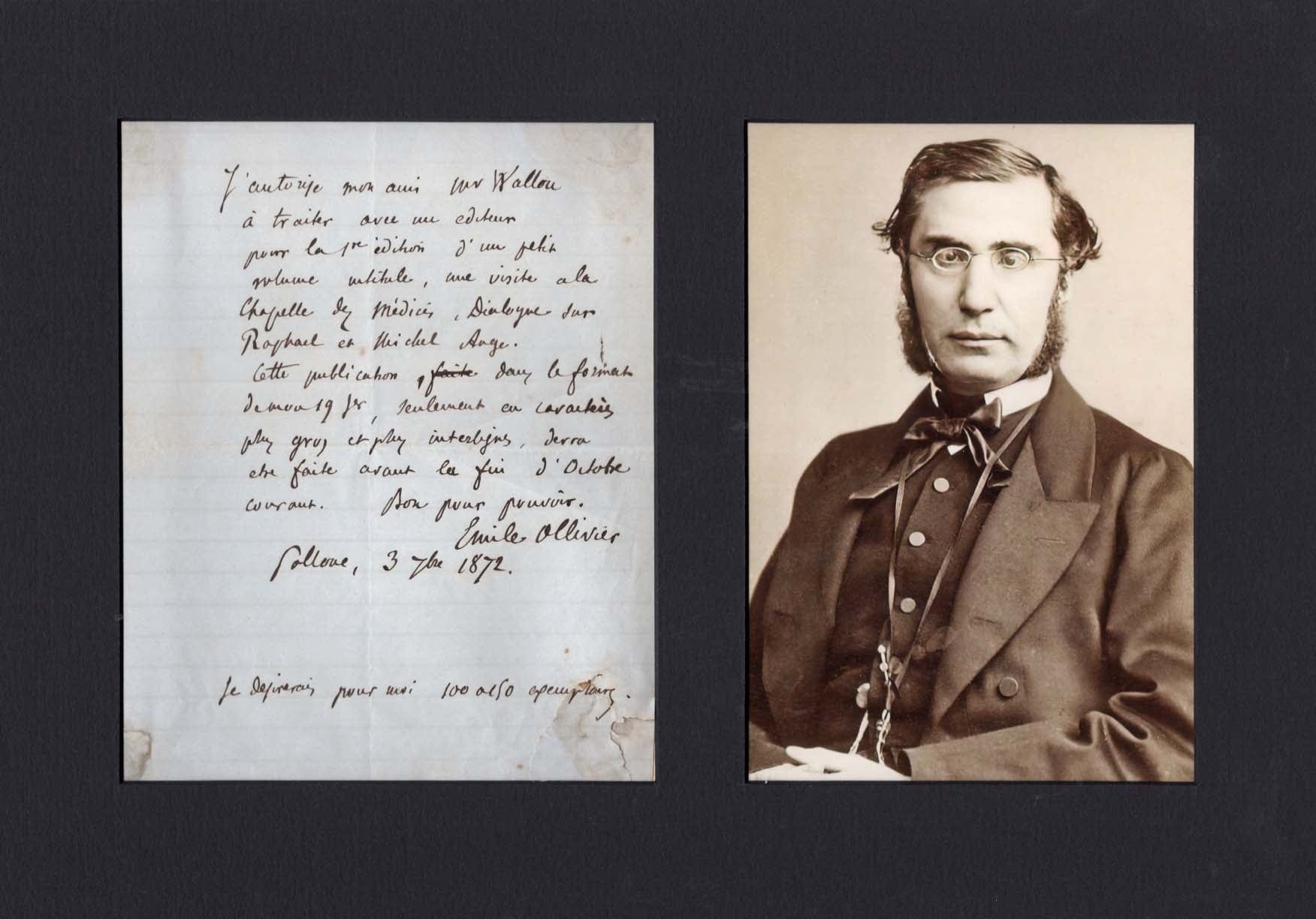 Olivier Émile Ollivier Autograph Autogramm | ID 8216206803093