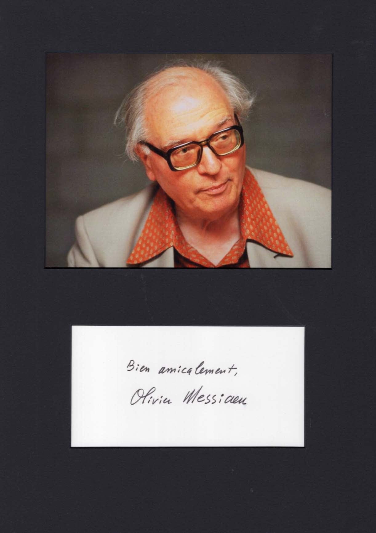 Olivier Eugène Prosper Charles Messiaen Autograph Autogramm | ID 8117752234133