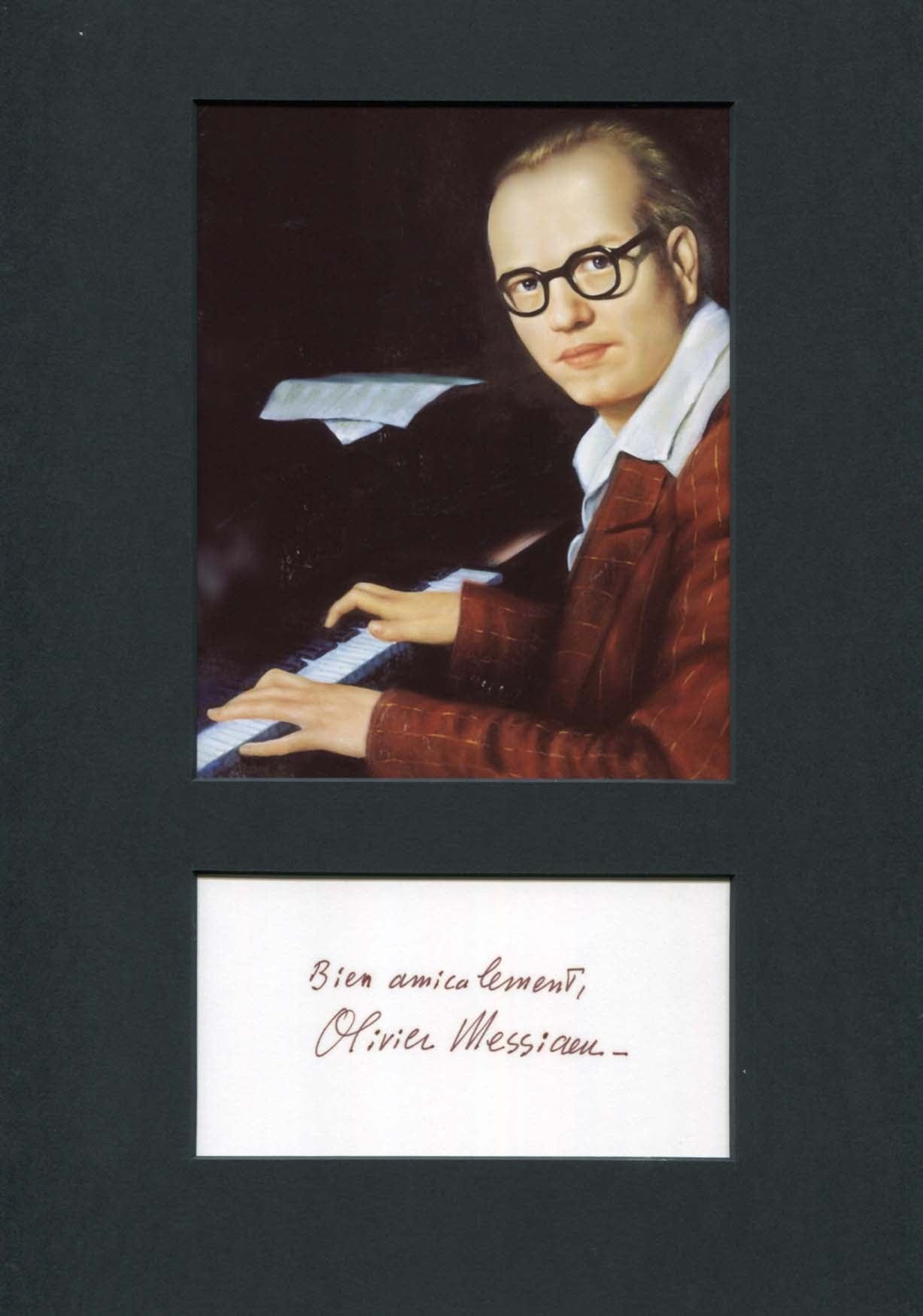 Olivier Eugène Prosper Charles Messiaen Autograph Autogramm | ID 8132391108757