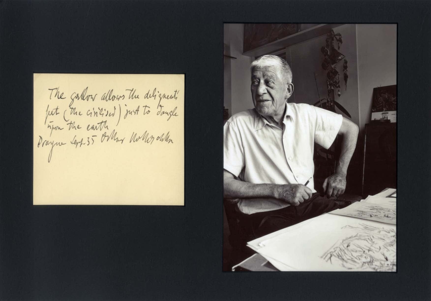 Oskar Kokoschka Autograph