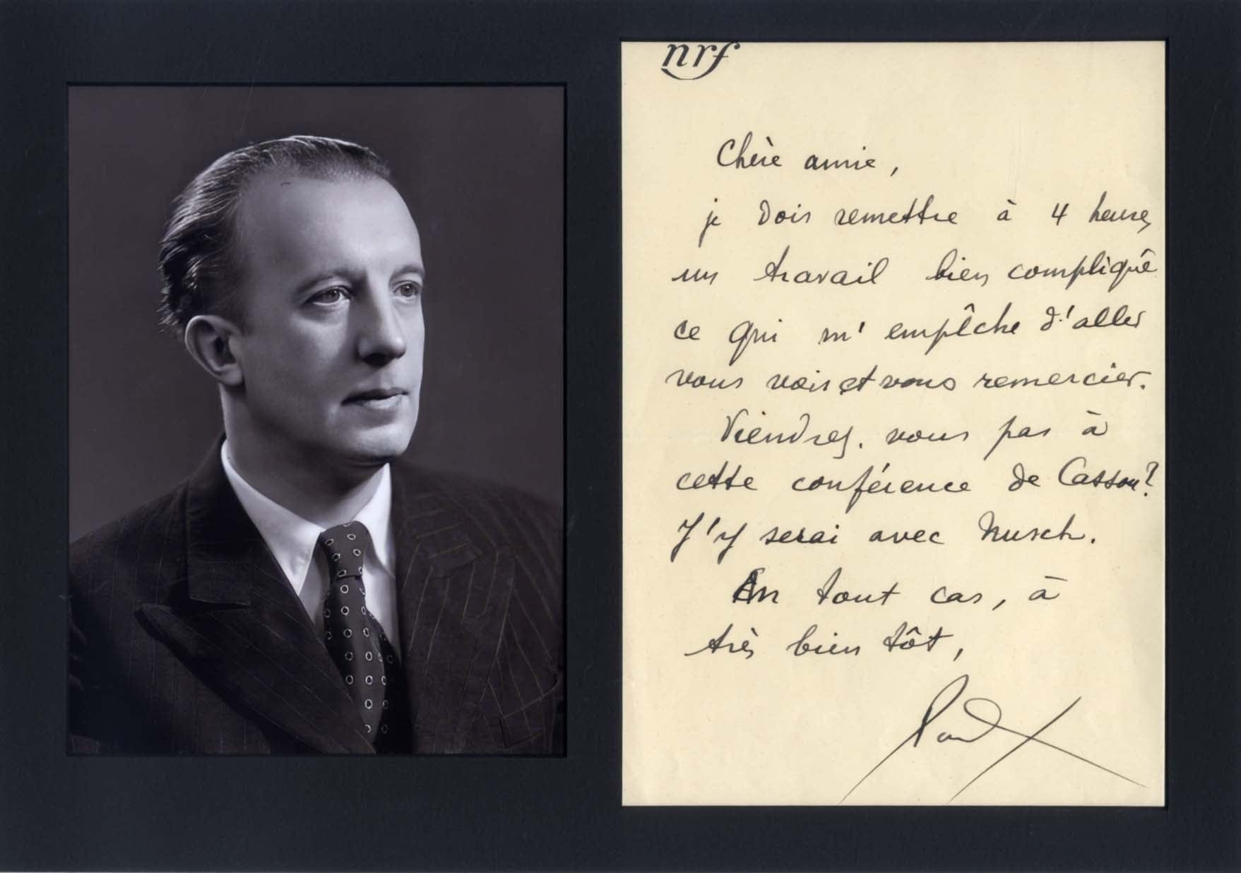 Paul Éluard Autograph
