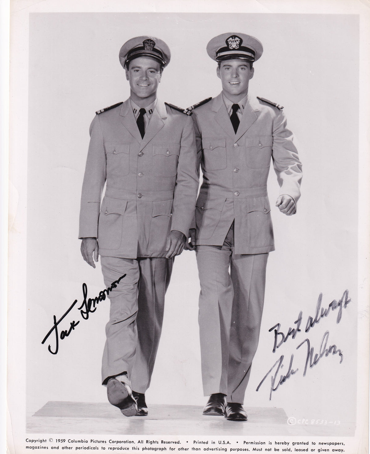 Jack & Ricky Nelson & Lemmon Autograph Autogramm | ID 16039804862845