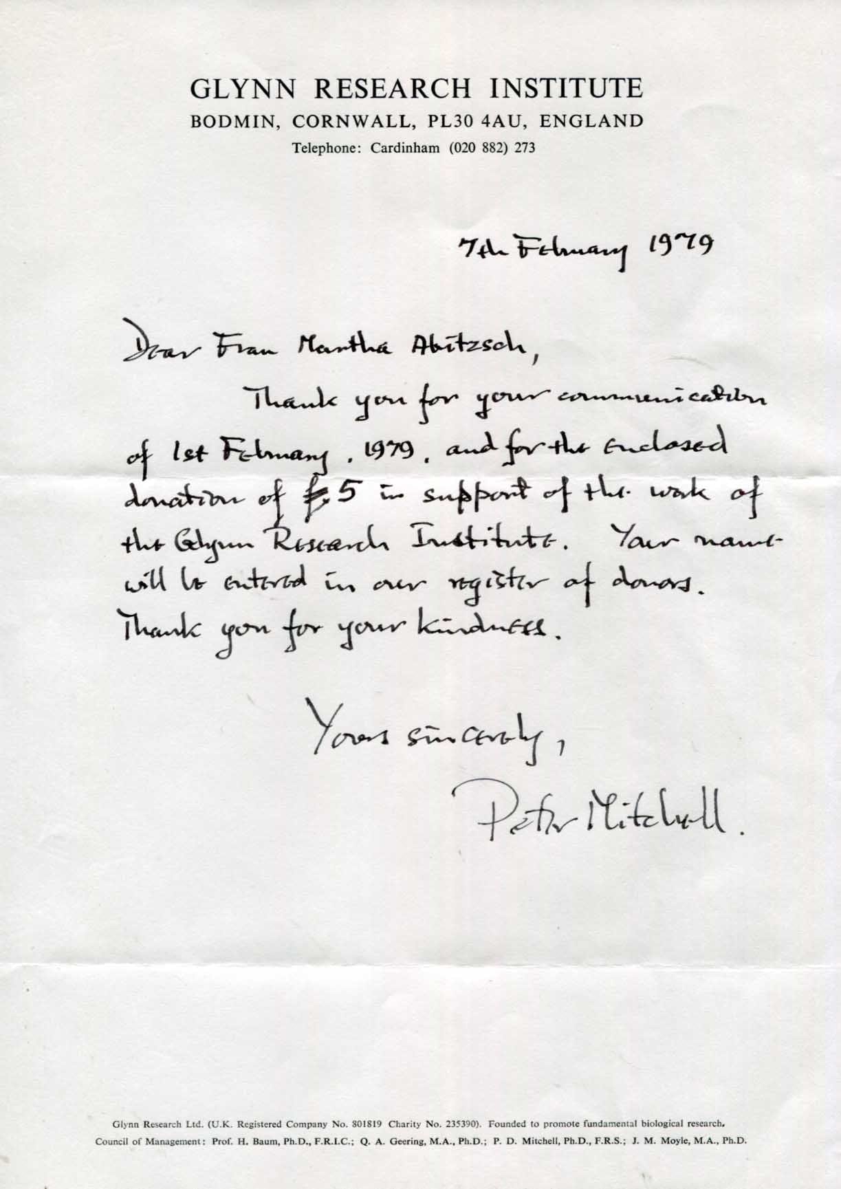 Peter Mitchell Autograph Autogramm | ID 15211681612157