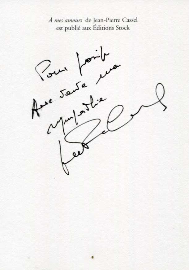 Phyllis Calvert & Jean-Pierre Cassel Autographs