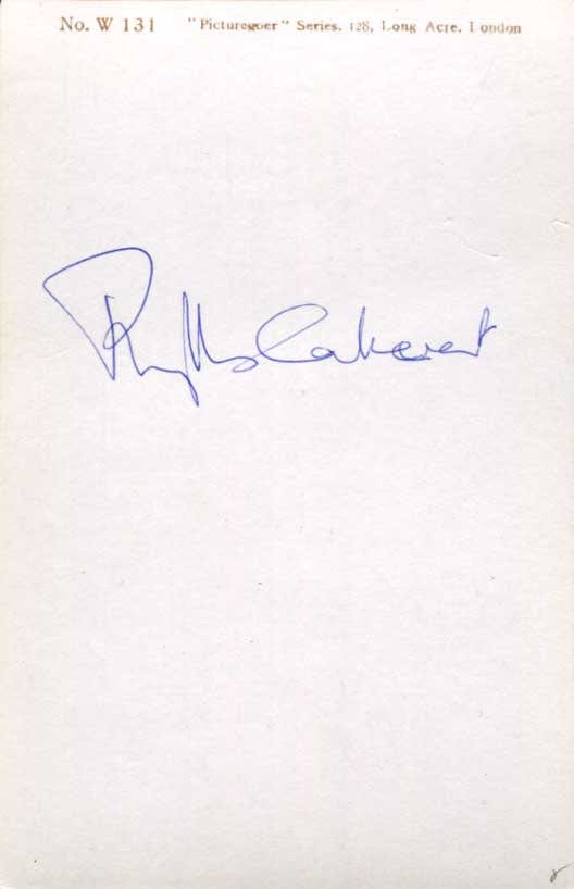 Phyllis Calvert & Jean-Pierre Cassel Autographs