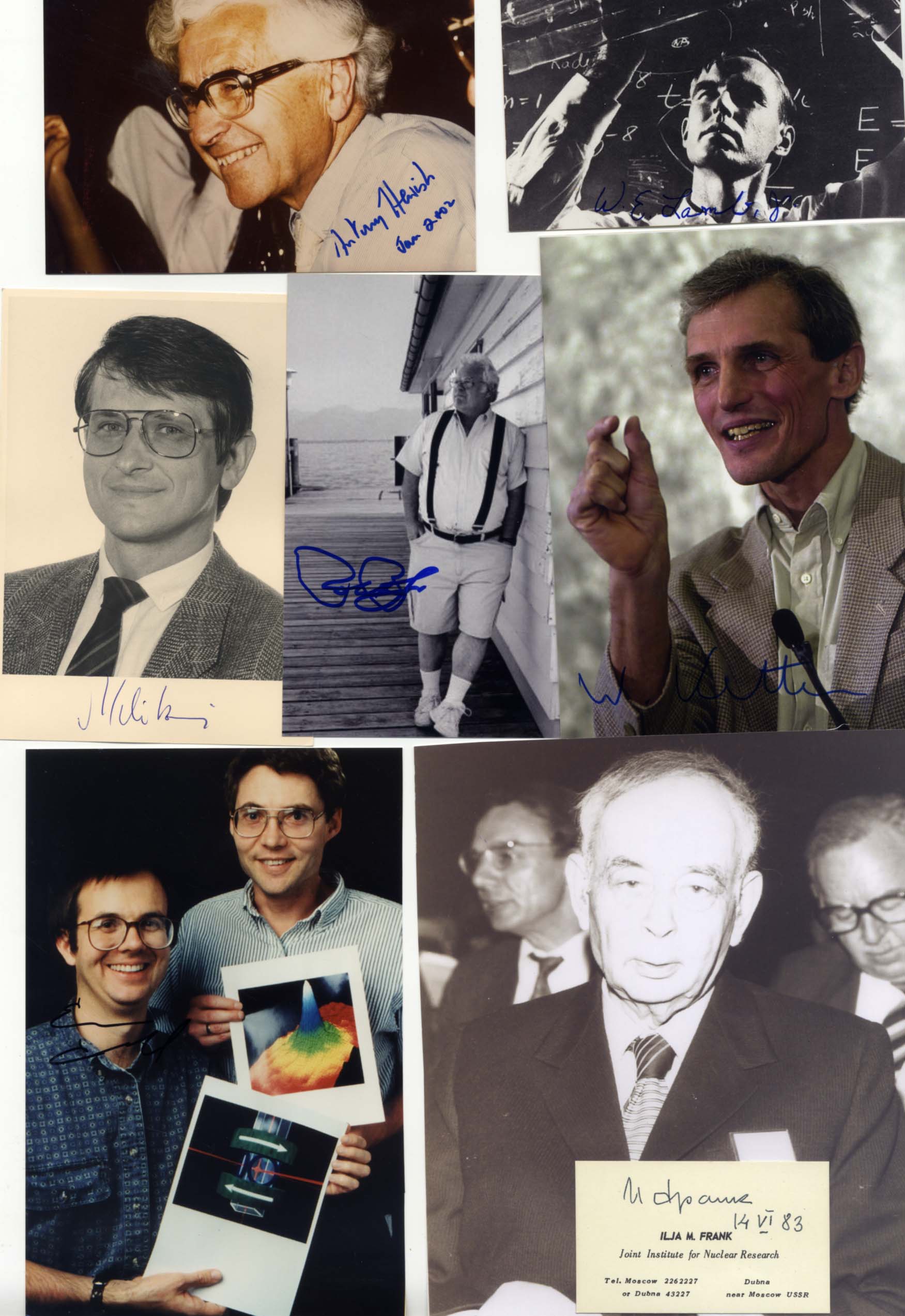 Physics Nobel Prize Winners Autograph Autogramm | ID 8103072661653