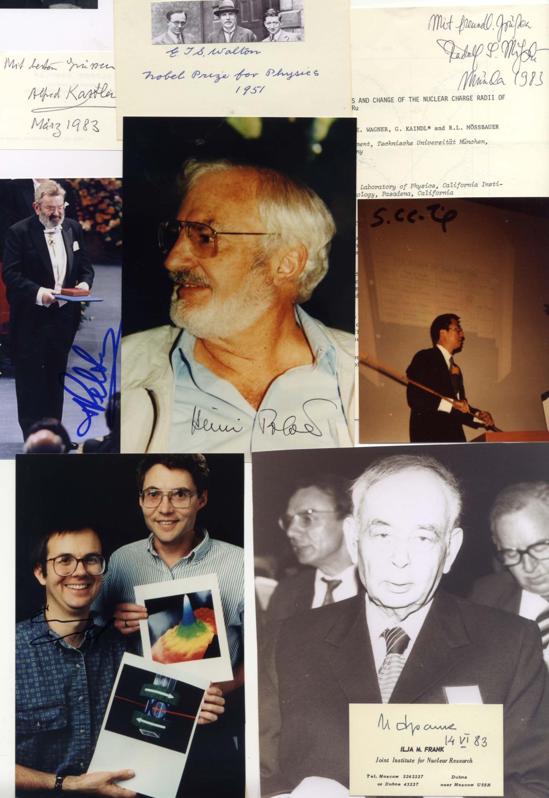 Physics Nobel Prize Winners Autograph Autogramm | ID 8103072661653