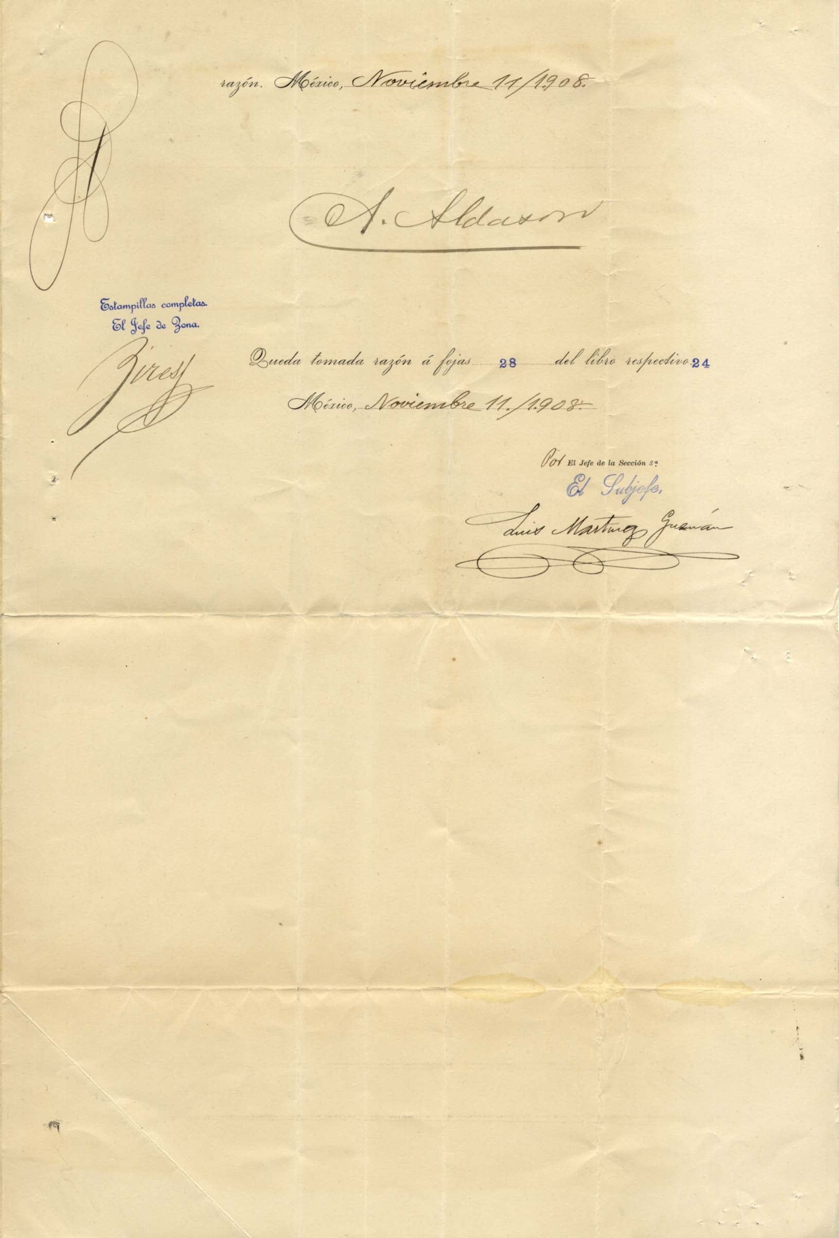 Porfirio Diaz Autograph Autogramm | ID 8120025448597